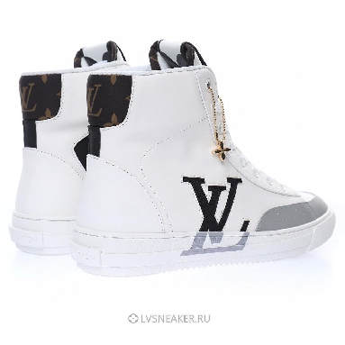 Louis Vuitton LV Charlie Ankle High Boot "White Black" 1A99AZ Sneakers