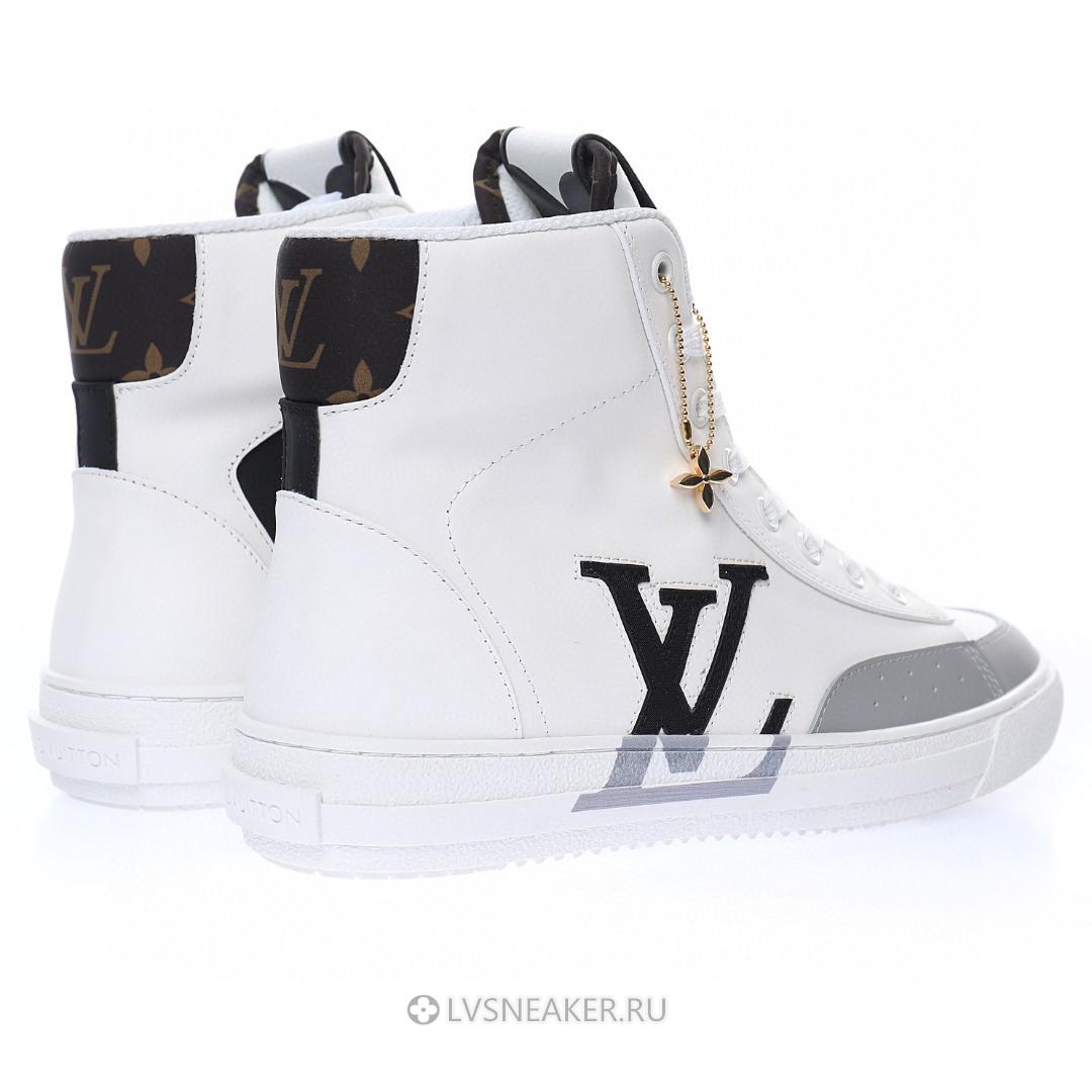 Louis Vuitton LV Charlie Ankle High Boot "White Black" 1A99AZ Sneakers