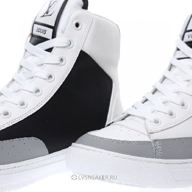 Louis Vuitton LV Charlie Ankle High Boot "White Black" 1A99AZ Sneakers