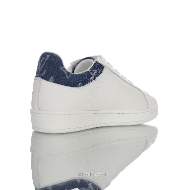 Louis Vuitton LV Luxembourg "White with Blue Denim Monogram Top" 1A45TA Sneakers