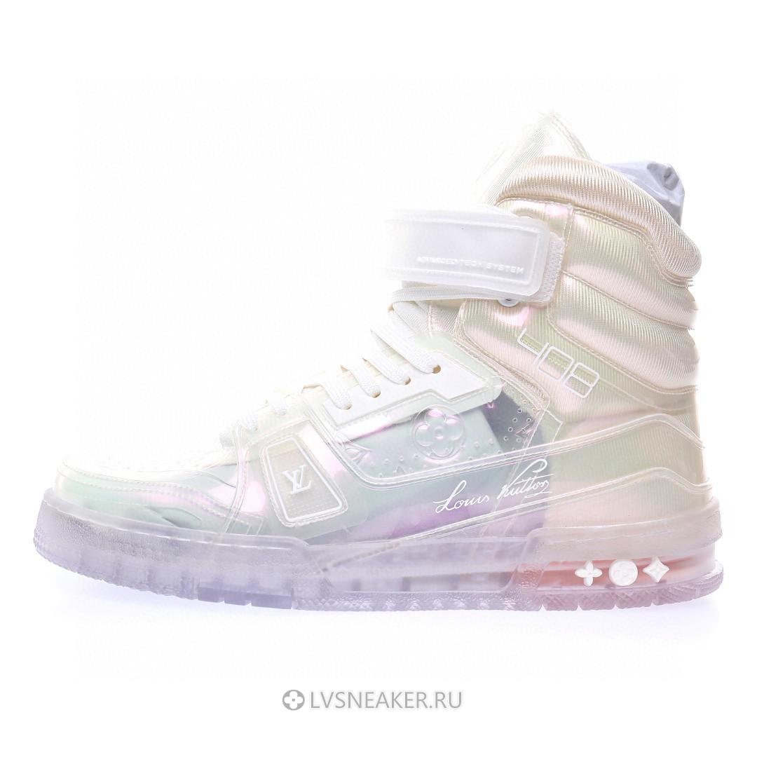 Louis Vuitton LV Trainer High Boot "Transparent White" 1A5YJ7 Sneakers