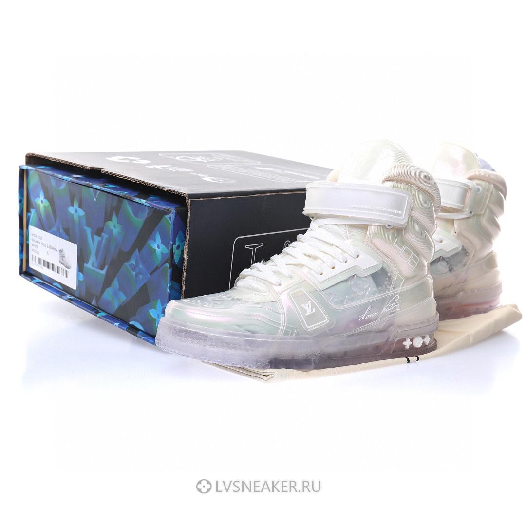 Louis Vuitton LV Trainer High Boot "Transparent White" 1A5YJ7 Sneakers