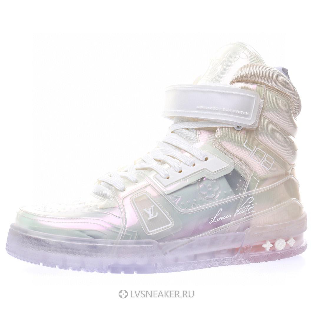 Louis Vuitton LV Trainer High Boot "Transparent White" 1A5YJ7 Sneakers