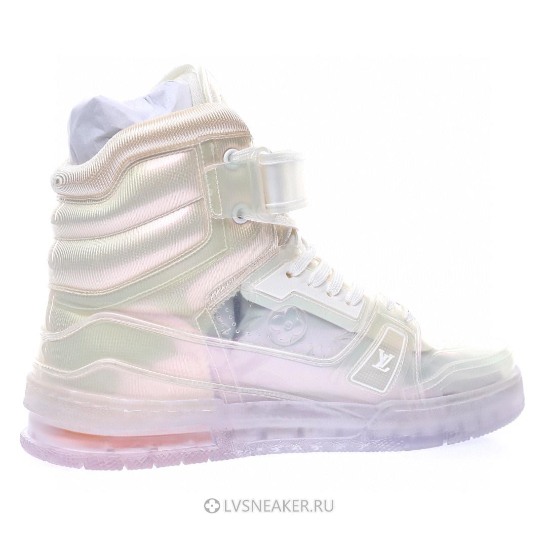 Louis Vuitton LV Trainer High Boot "Transparent White" 1A5YJ7 Sneakers