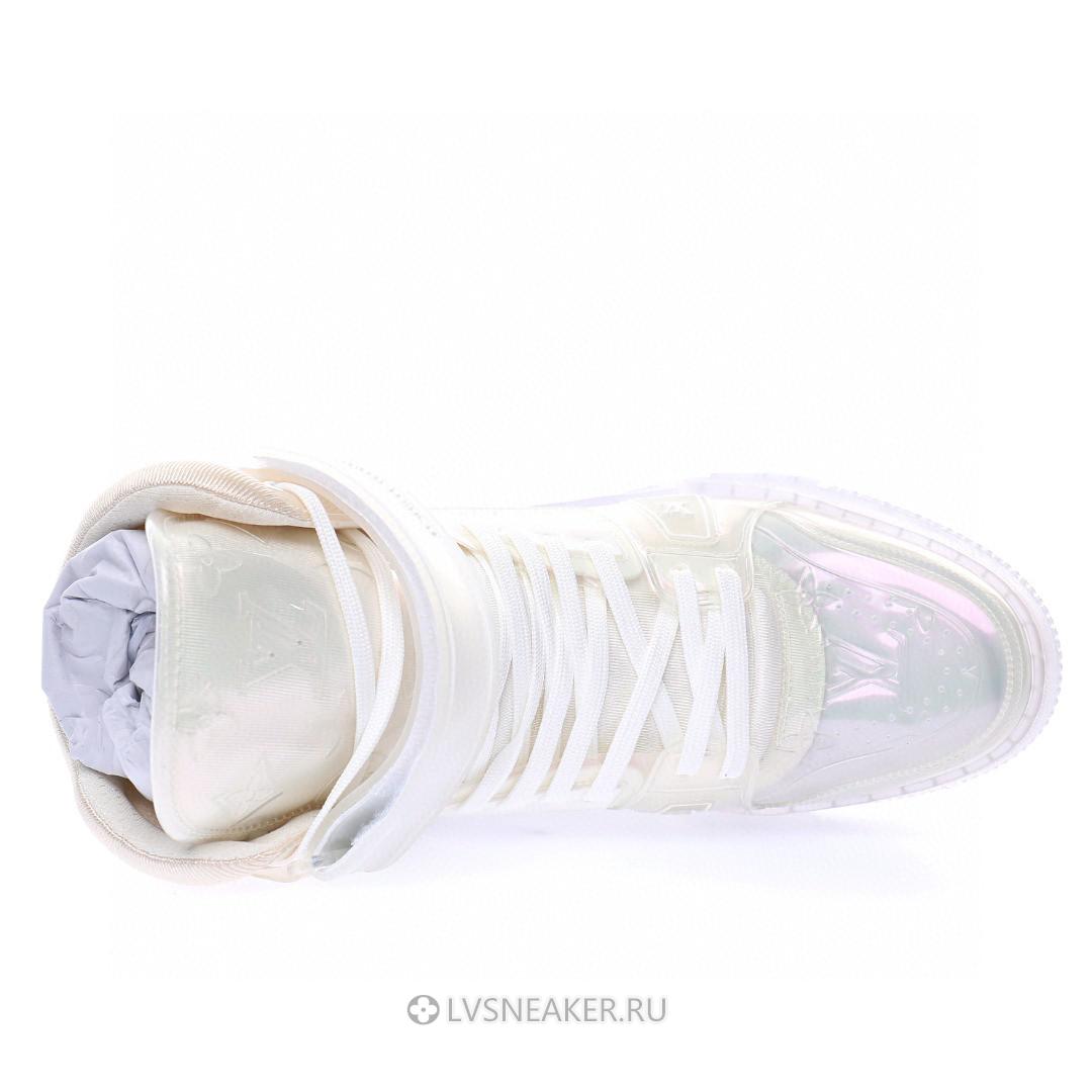 Louis Vuitton LV Trainer High Boot "Transparent White" 1A5YJ7 Sneakers