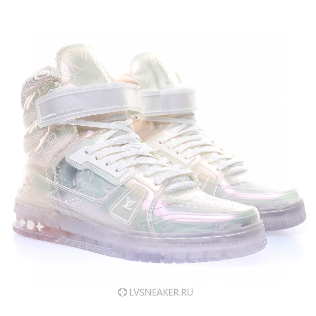 Louis Vuitton LV Trainer High Boot "Transparent White" 1A5YJ7 Sneakers