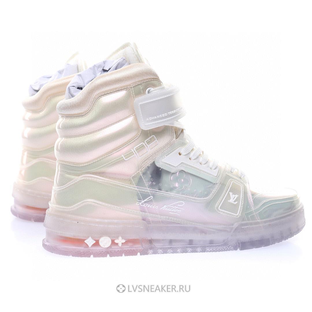 Louis Vuitton LV Trainer High Boot "Transparent White" 1A5YJ7 Sneakers