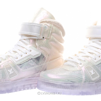 Louis Vuitton LV Trainer High Boot "Transparent White" 1A5YJ7 Sneakers