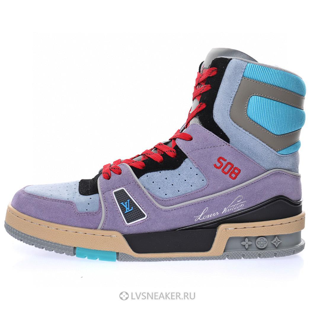 Louis Vuitton LV Ankle High Boot "Purple Red Blue" 1A7R0 Sneakers