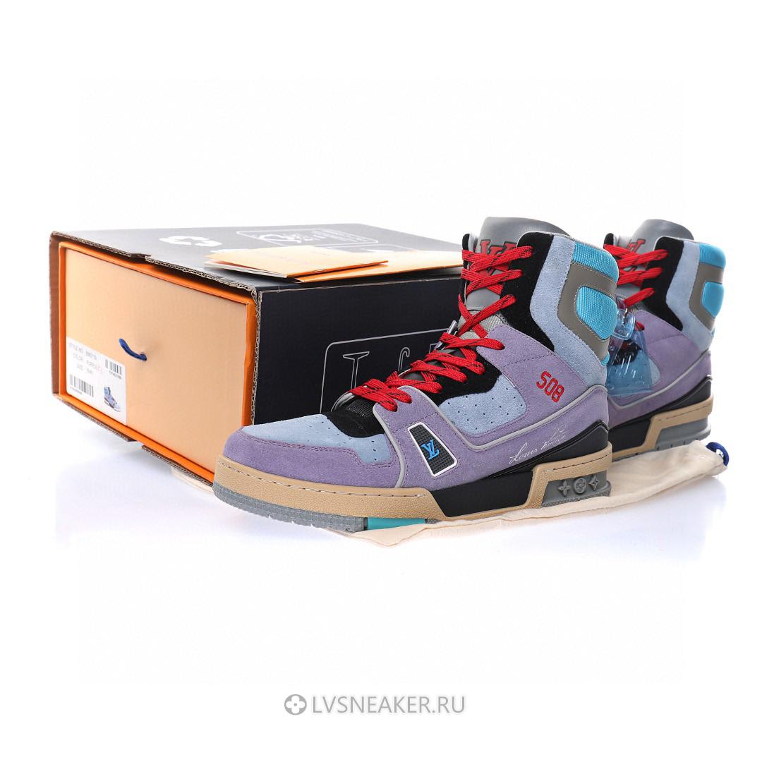 Louis Vuitton LV Ankle High Boot "Purple Red Blue" 1A7R0 Sneakers