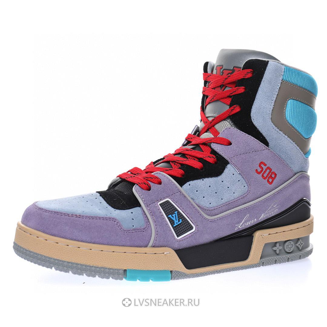 Louis Vuitton LV Ankle High Boot "Purple Red Blue" 1A7R0 Sneakers