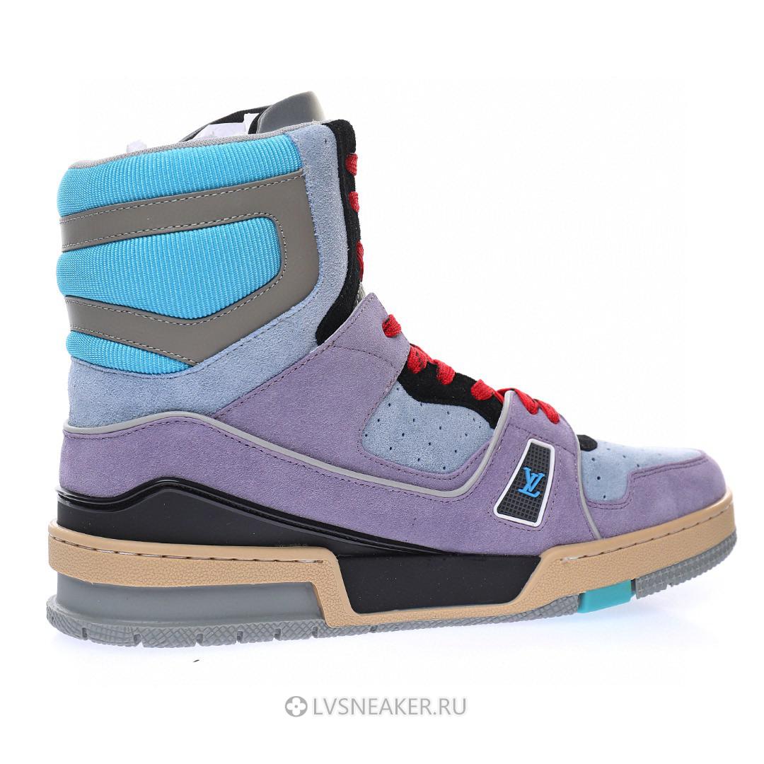 Louis Vuitton LV Ankle High Boot "Purple Red Blue" 1A7R0 Sneakers