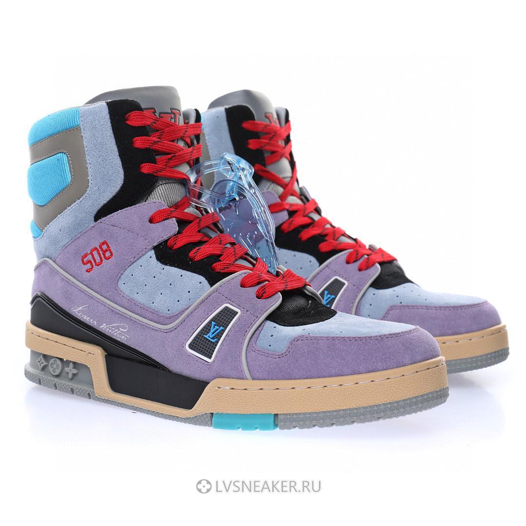 Louis Vuitton LV Ankle High Boot "Purple Red Blue" 1A7R0 Sneakers
