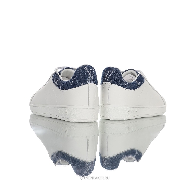 Louis Vuitton LV Luxembourg "White with Blue Denim Monogram Top" 1A45TA Sneakers