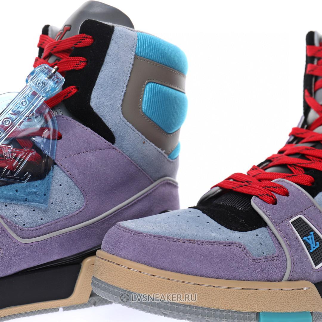 Louis Vuitton LV Ankle High Boot "Purple Red Blue" 1A7R0 Sneakers