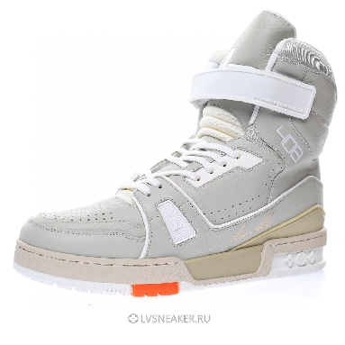 Louis Vuitton LV 408 Trainer High Boot "Grey White" 1A5A0N Sneakers