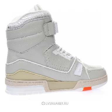 Louis Vuitton LV 408 Trainer High Boot "Grey White" 1A5A0N Sneakers