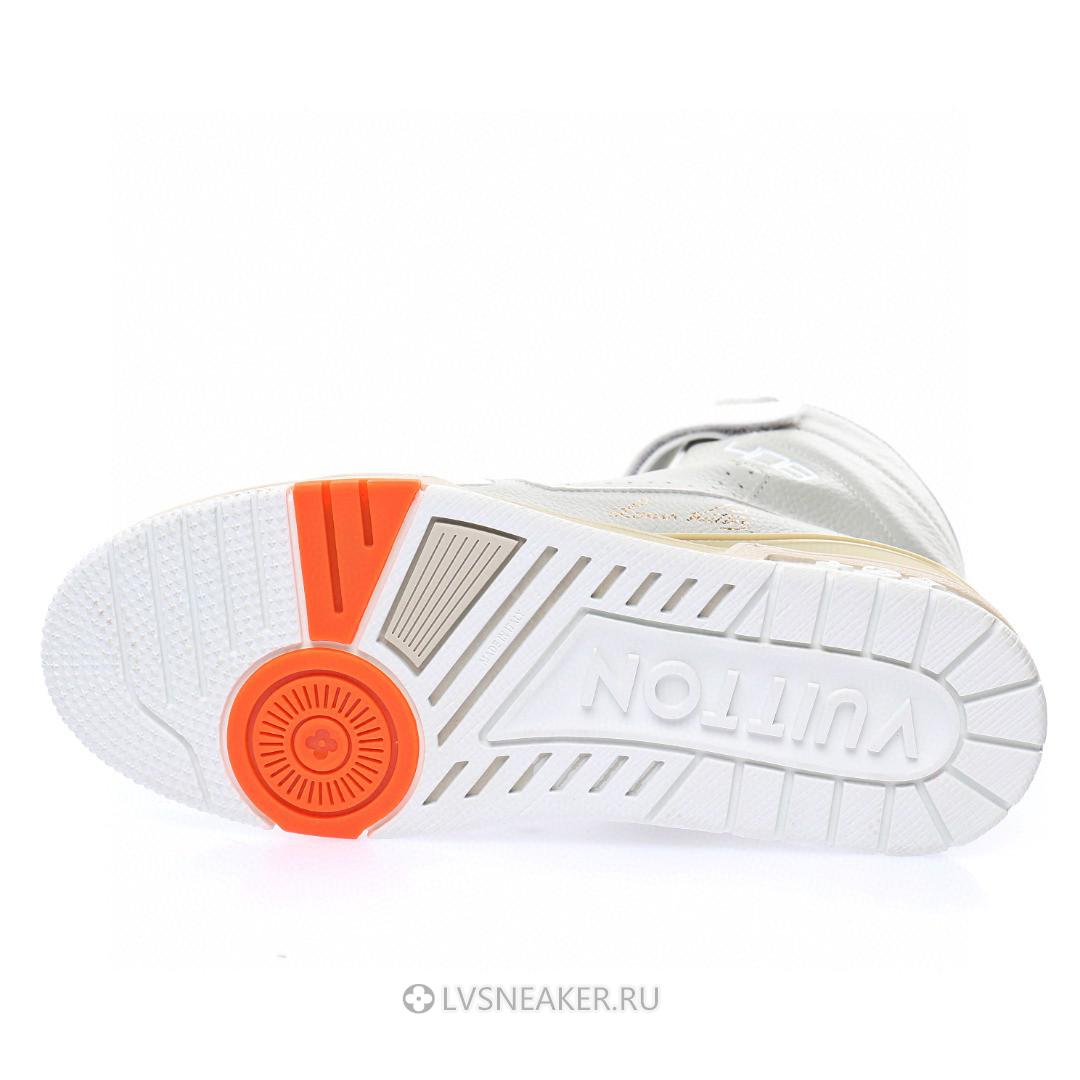 Louis Vuitton LV 408 Trainer High Boot "Grey White" 1A5A0N Sneakers