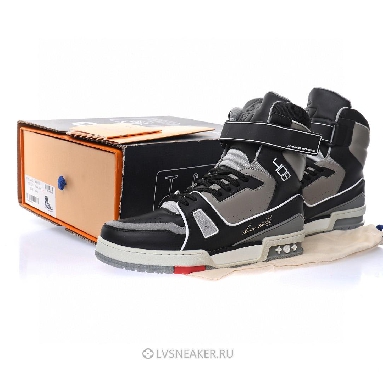 Louis Vuitton LV 408 Trainer High Boot "Black Grey" 1A54IS Sneakers