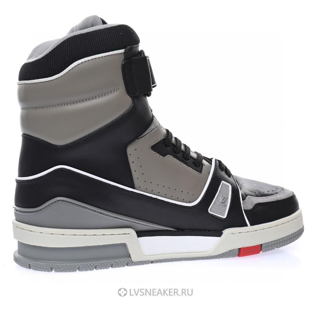 Louis Vuitton LV 408 Trainer High Boot "Black Grey" 1A54IS Sneakers