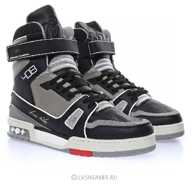 Louis Vuitton LV 408 Trainer High Boot "Black Grey" 1A54IS Sneakers