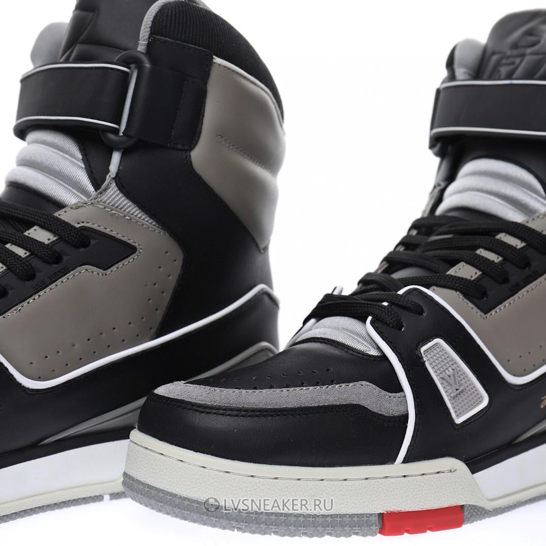 Louis Vuitton LV 408 Trainer High Boot "Black Grey" 1A54IS Sneakers