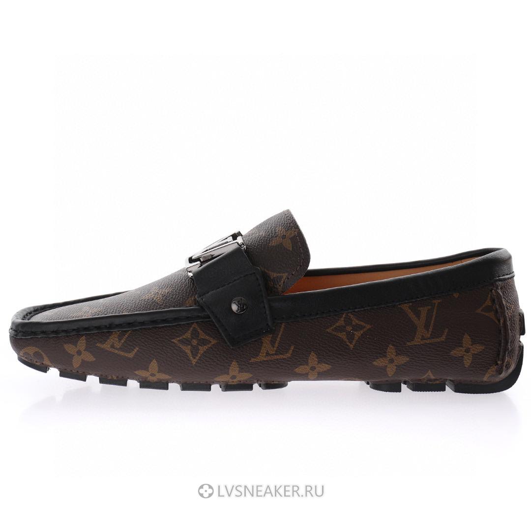 Louis Vuitton LV Loafers "Brown Monogram with Black" 1ABF7Z-2