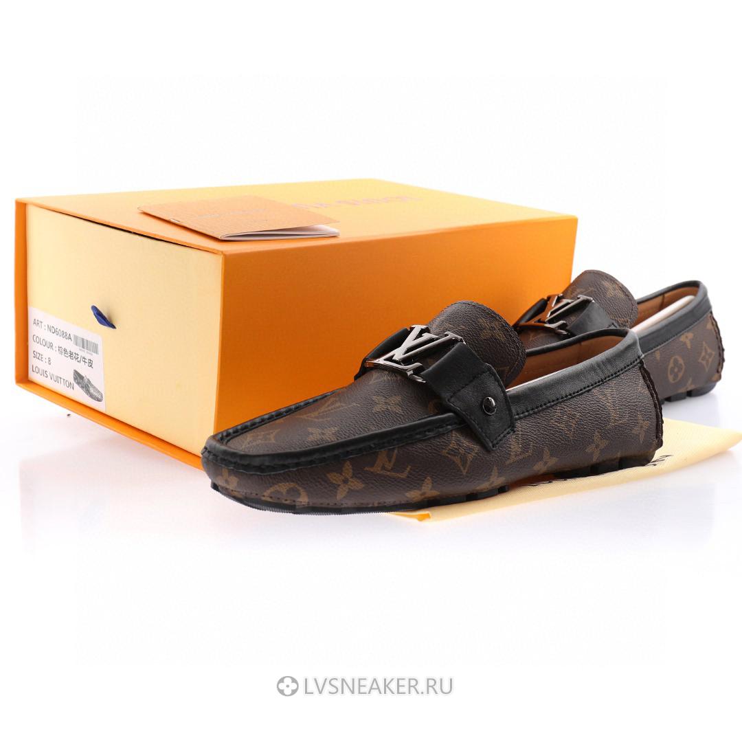 Louis Vuitton LV Loafers "Brown Monogram with Black" 1ABF7Z-2