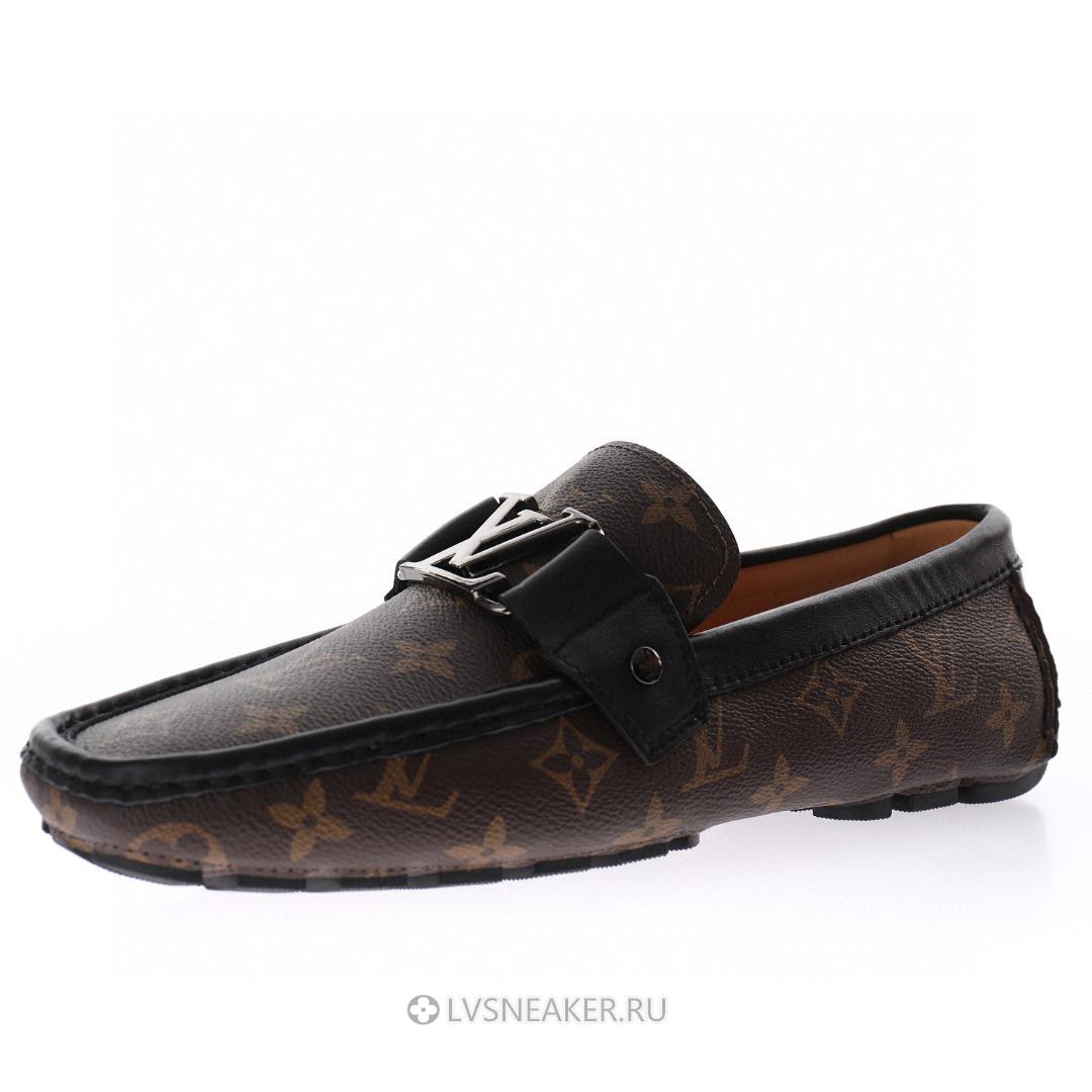 Louis Vuitton LV Loafers "Brown Monogram with Black" 1ABF7Z-2