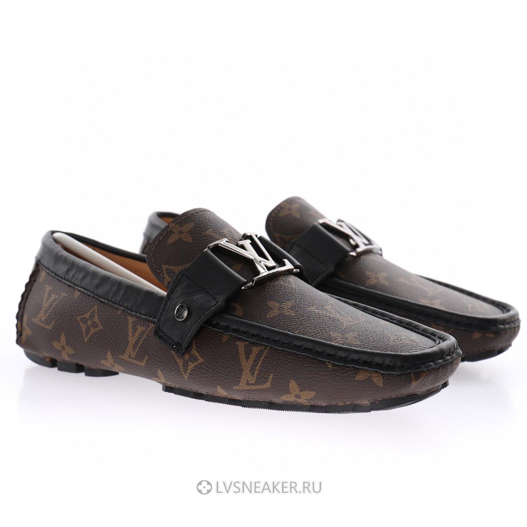 Louis Vuitton LV Loafers "Brown Monogram with Black" 1ABF7Z-2