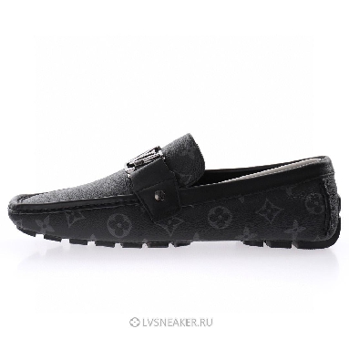 Louis Vuitton LV Hockenheim Loafers "Black Grey" 1A4OIF-2