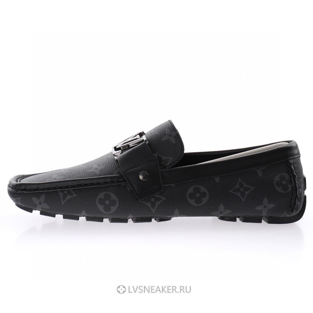 Louis Vuitton LV Hockenheim Loafers "Black Grey" 1A4OIF-2
