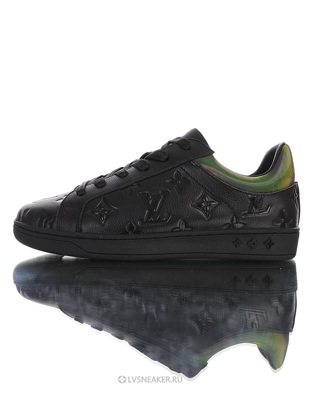 Louis Vuitton LV Luxembourg "Monogram Black Iridescent" 1A7S7B Sneakers