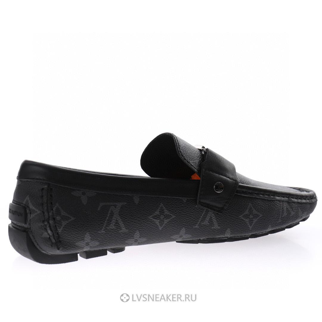 Louis Vuitton LV Hockenheim Loafers "Black Grey" 1A4OIF-2