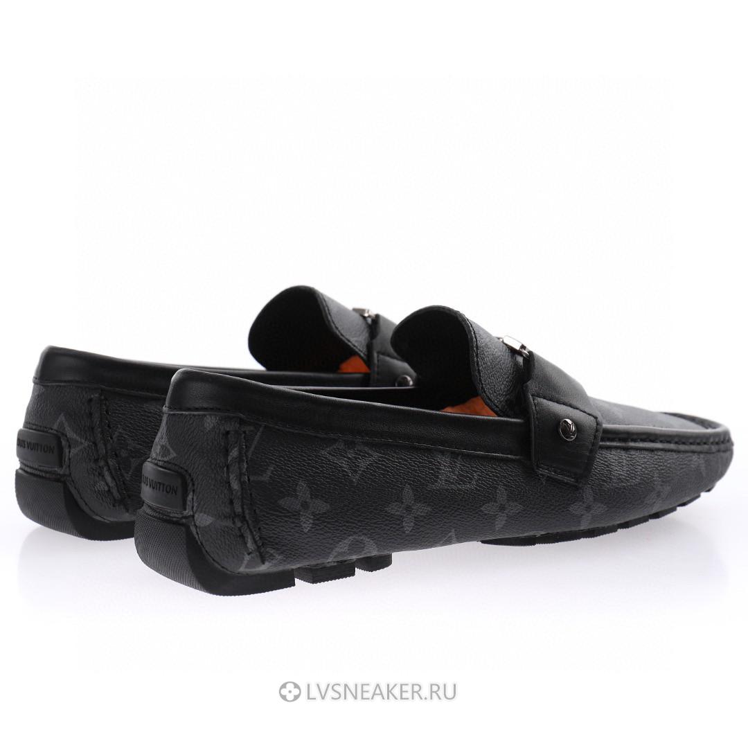 Louis Vuitton LV Hockenheim Loafers "Black Grey" 1A4OIF-2