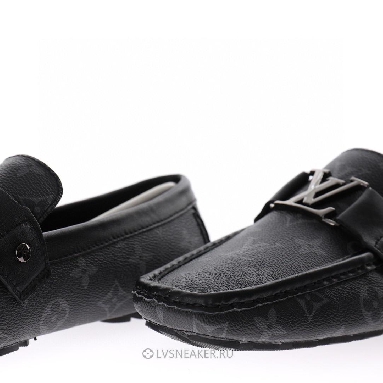 Louis Vuitton LV Hockenheim Loafers "Black Grey" 1A4OIF-2