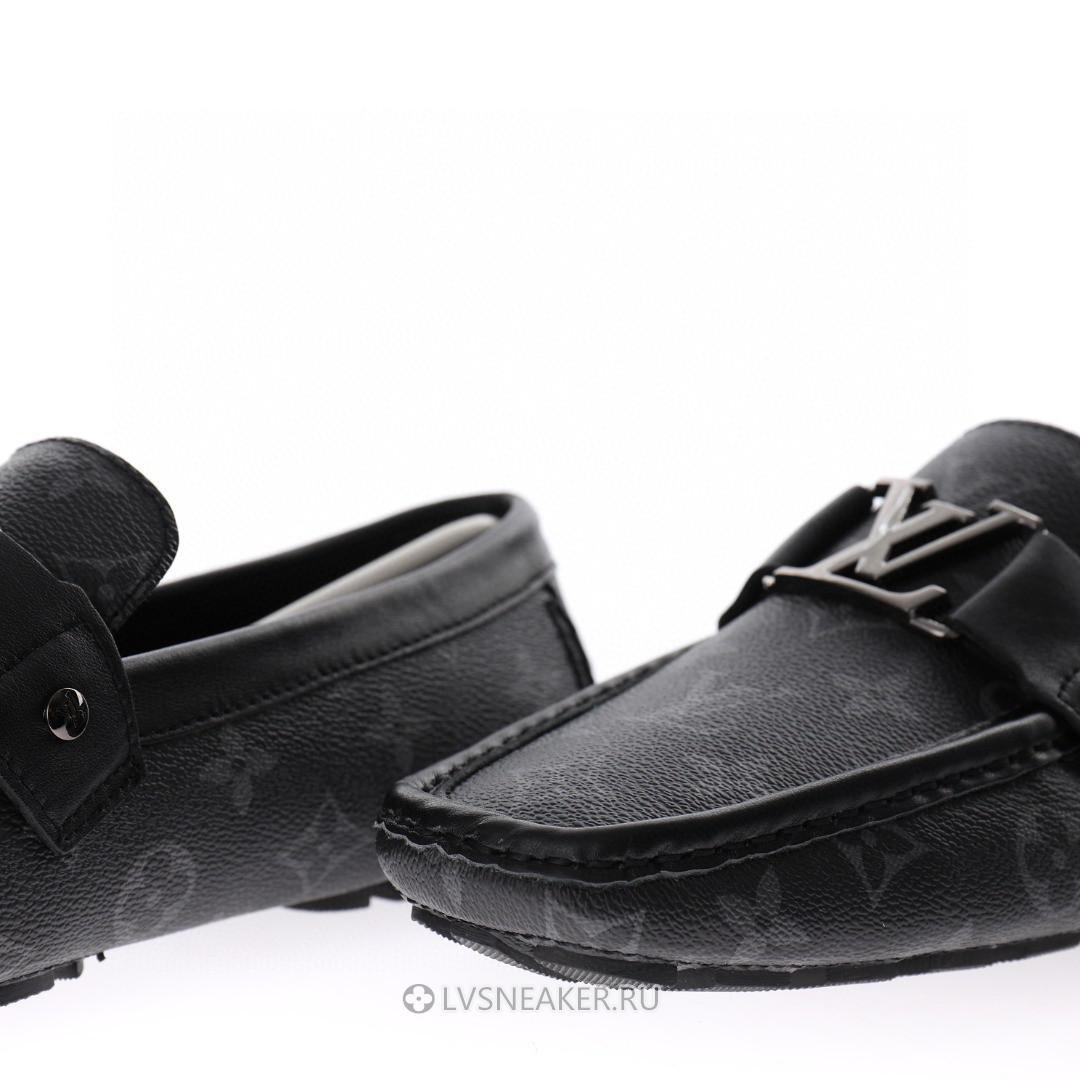 Louis Vuitton LV Hockenheim Loafers "Black Grey" 1A4OIF-2