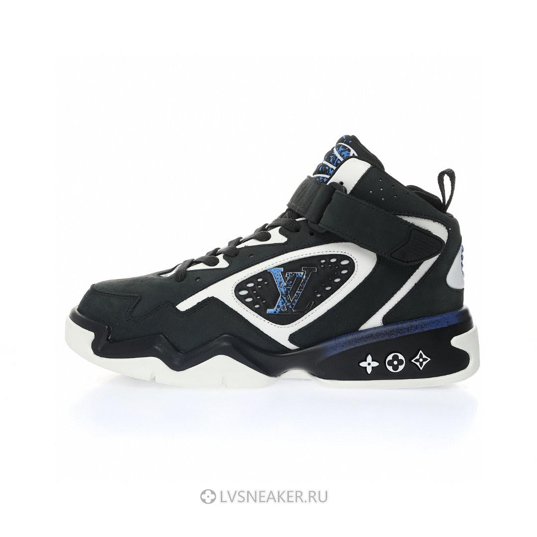 Louis Vuitton LV Trainer 2 "Black Blue" 1AAHC4 Sneakers
