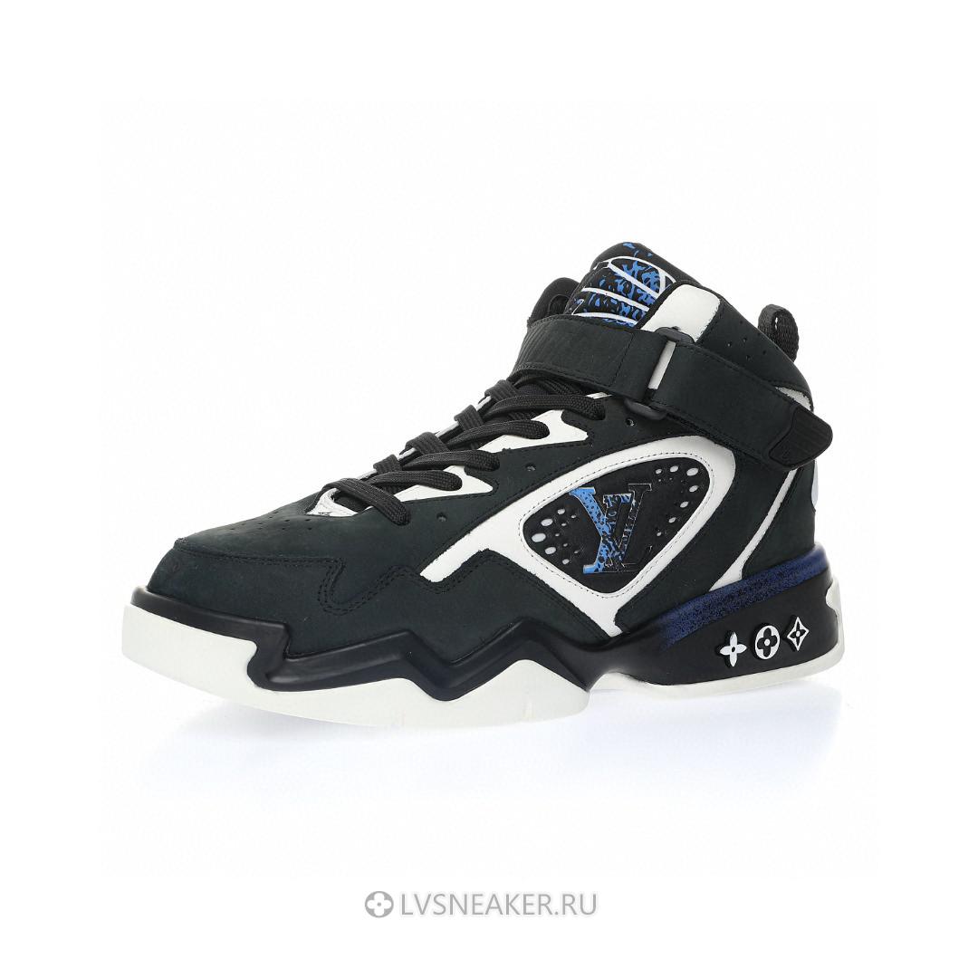 Louis Vuitton LV Trainer 2 "Black Blue" 1AAHC4 Sneakers