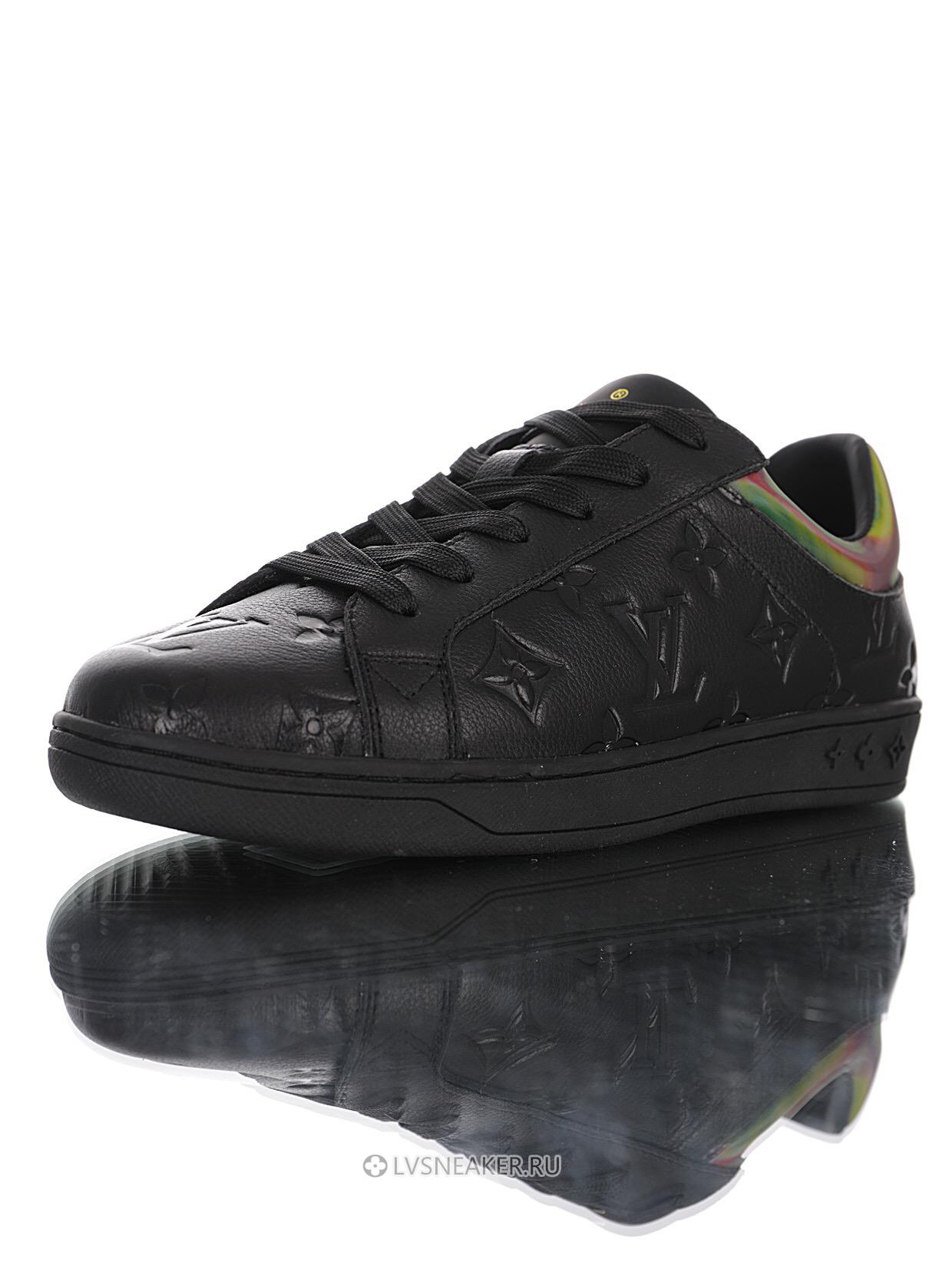 Louis Vuitton LV Luxembourg "Monogram Black Iridescent" 1A7S7B Sneakers