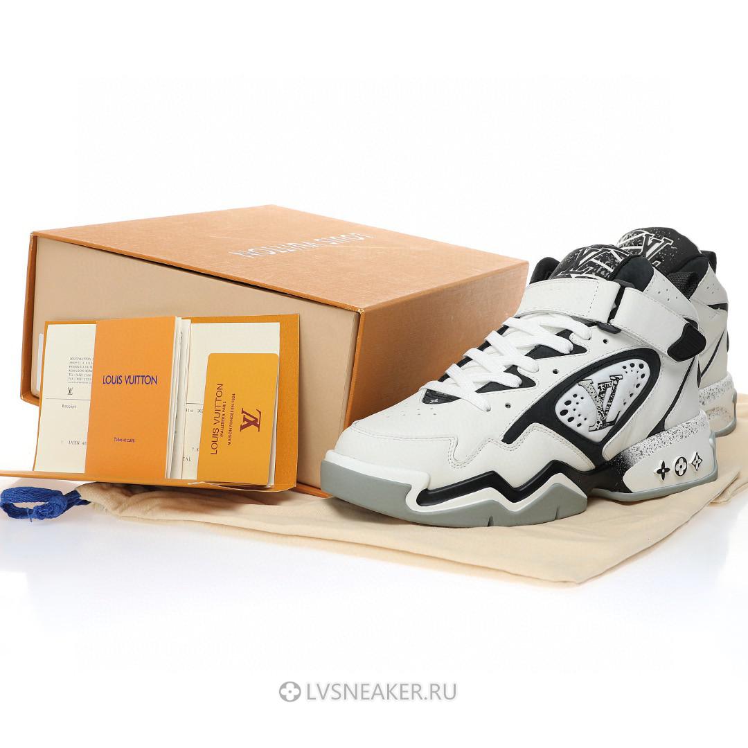 Louis Vuitton LV Trainer 2 "White Black Grey" 1AAH95 Sneakers