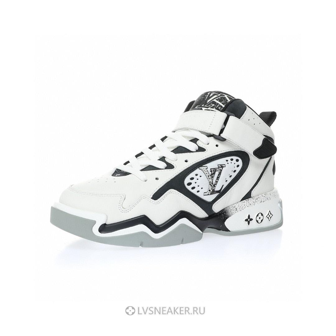 Louis Vuitton LV Trainer 2 "White Black Grey" 1AAH95 Sneakers