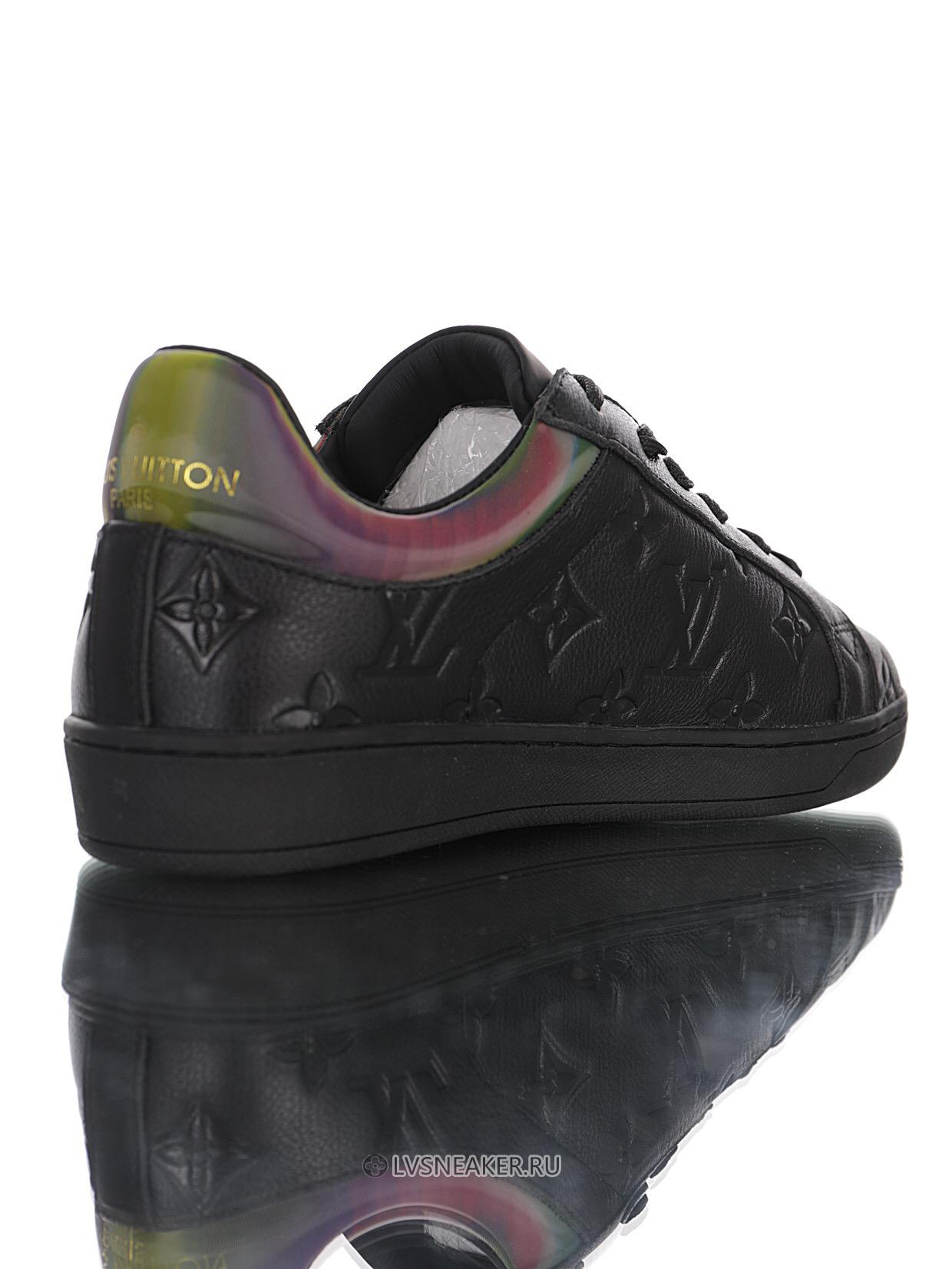 Louis Vuitton LV Luxembourg "Monogram Black Iridescent" 1A7S7B Sneakers