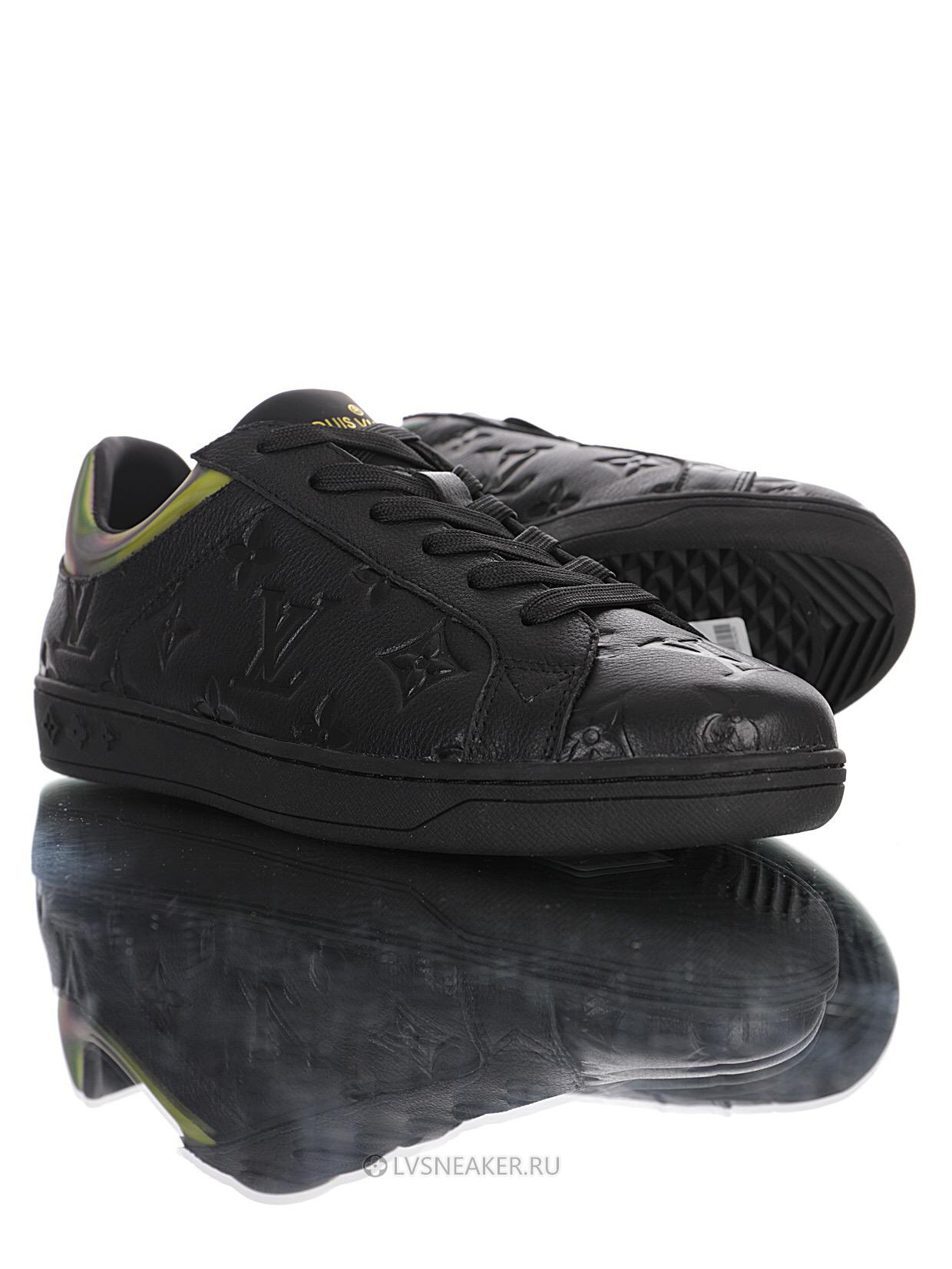 Louis Vuitton LV Luxembourg "Monogram Black Iridescent" 1A7S7B Sneakers