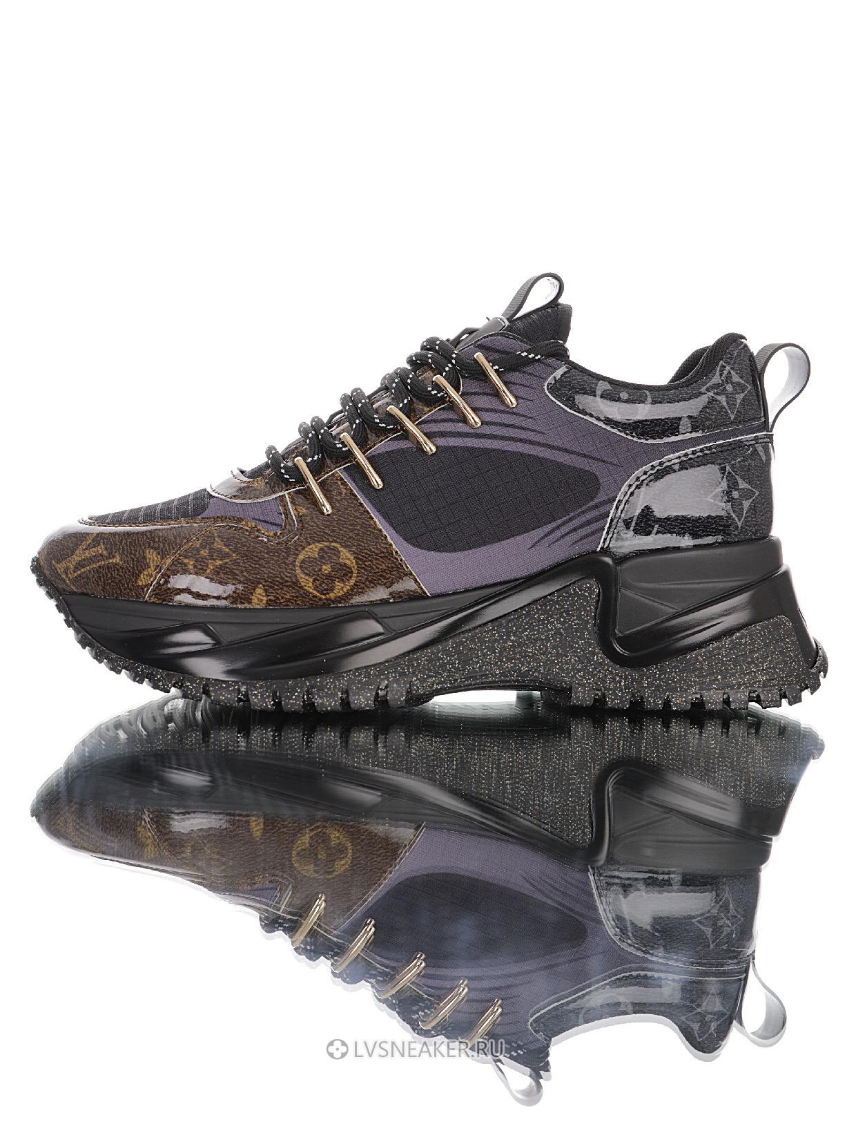 Louis Vuitton LV Run Away Pulse "Black with Monogram Tip" 1A5SX0 Sneakers