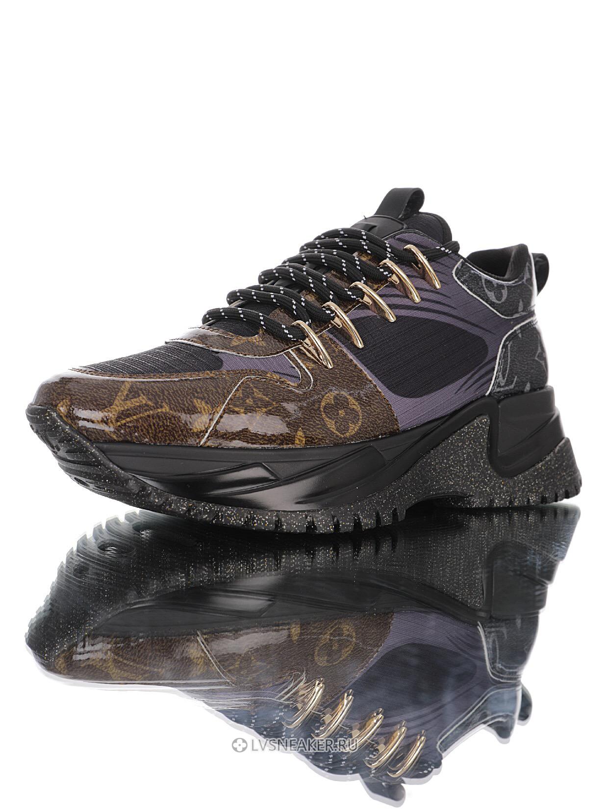 Louis Vuitton LV Run Away Pulse "Black with Monogram Tip" 1A5SX0 Sneakers