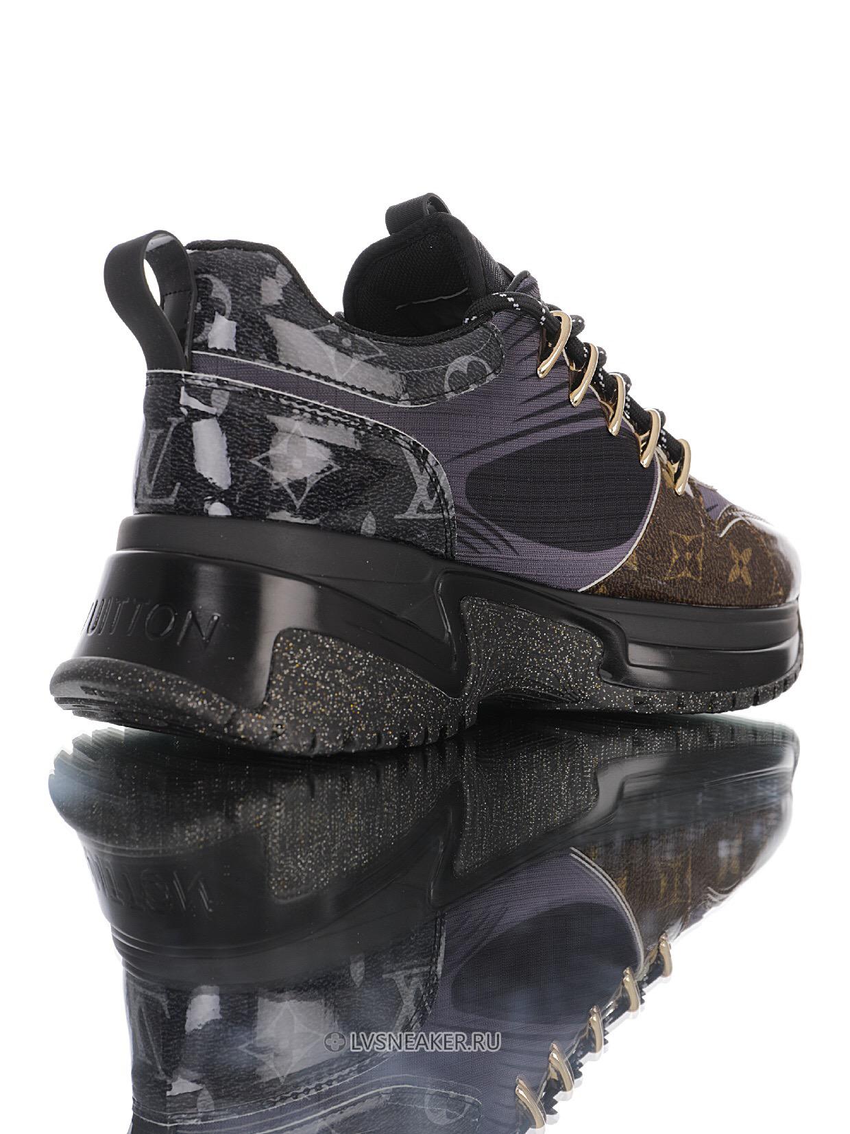 Louis Vuitton LV Run Away Pulse "Black with Monogram Tip" 1A5SX0 Sneakers
