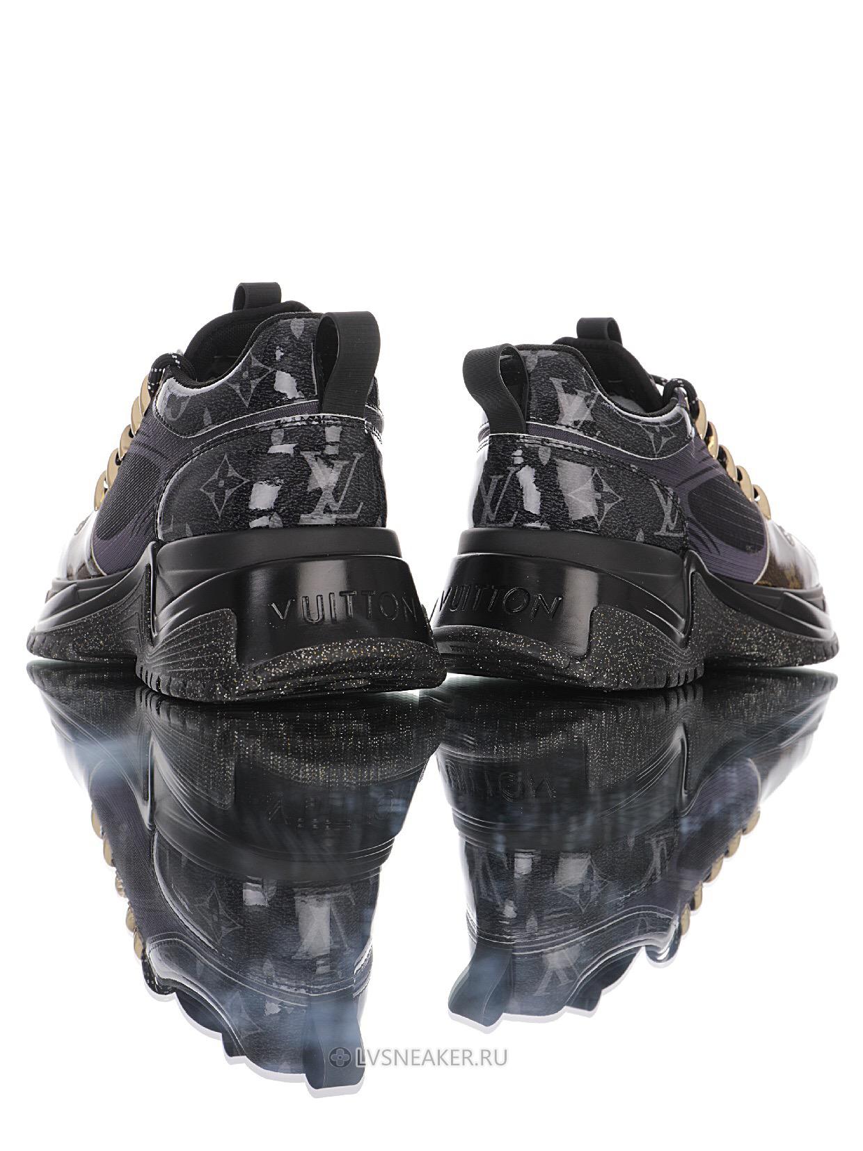 Louis Vuitton LV Run Away Pulse "Black with Monogram Tip" 1A5SX0 Sneakers