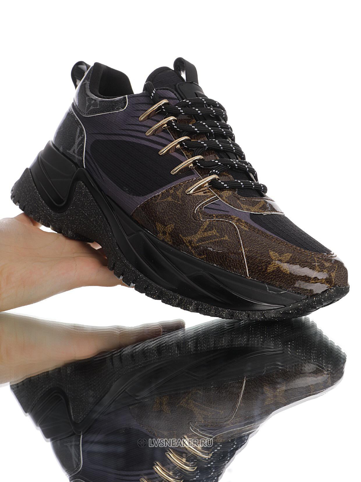 Louis Vuitton LV Run Away Pulse "Black with Monogram Tip" 1A5SX0 Sneakers
