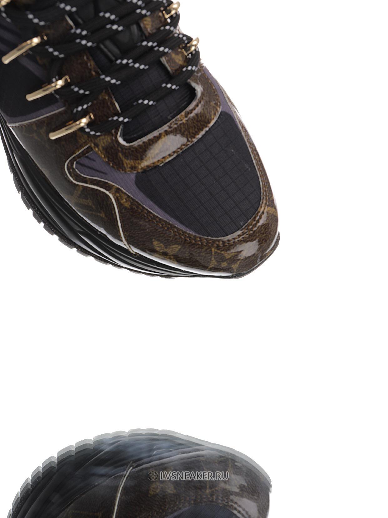 Louis Vuitton LV Run Away Pulse "Black with Monogram Tip" 1A5SX0 Sneakers